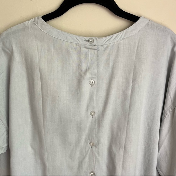 vintage doen style floral embroidered pintuck blouse - Picture 10 of 13